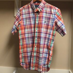 Polo button down collar T-shirt.